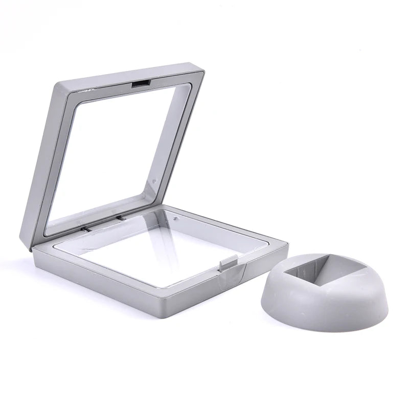 Transparent PE Film Brooch Coin Gems Jewelry Storage Box Dustproof