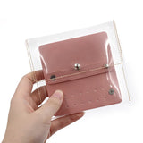 Clear PVC Jewelry Bags 12*13cm for Earrings Necklaces Rings Display