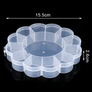 Adjustable Plastic Beads Storage Box for Jewelry Earring Bracelet