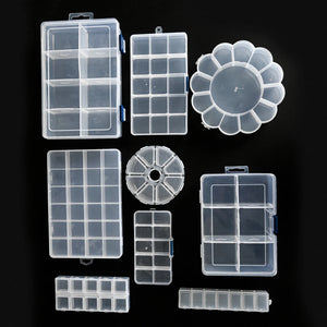 Adjustable Plastic Beads Storage Box for Jewelry Earring Bracelet