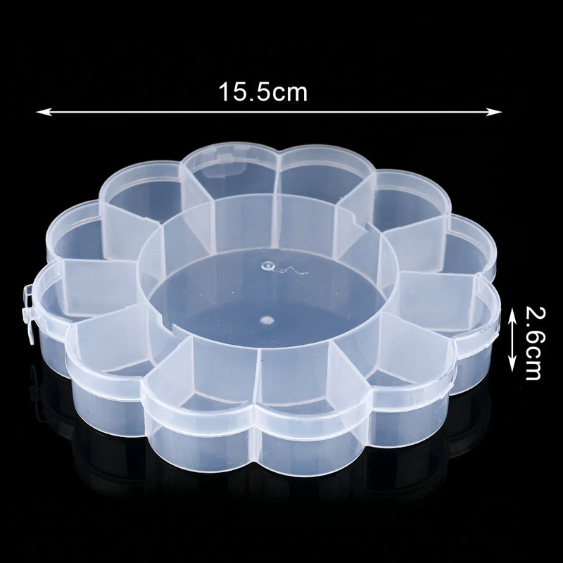 Adjustable Plastic Beads Storage Box for Jewelry Earring Bracelet