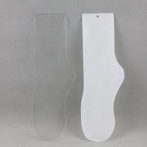 Transparent Plastic Female Foot Art Mannequin For Body Socks