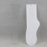 Transparent Plastic Female Foot Art Mannequin For Body Socks