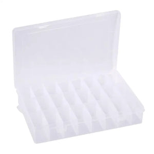 Transparent Plastic Jewelry Storage Box Container Case Organizer