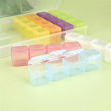 Transparent Plastic Jewelry Storage Box Container Case Organizer