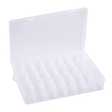 Transparent Plastic Jewelry Storage Box Container Case Organizer