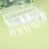 Transparent Plastic Jewelry Storage Box Container Case Organizer