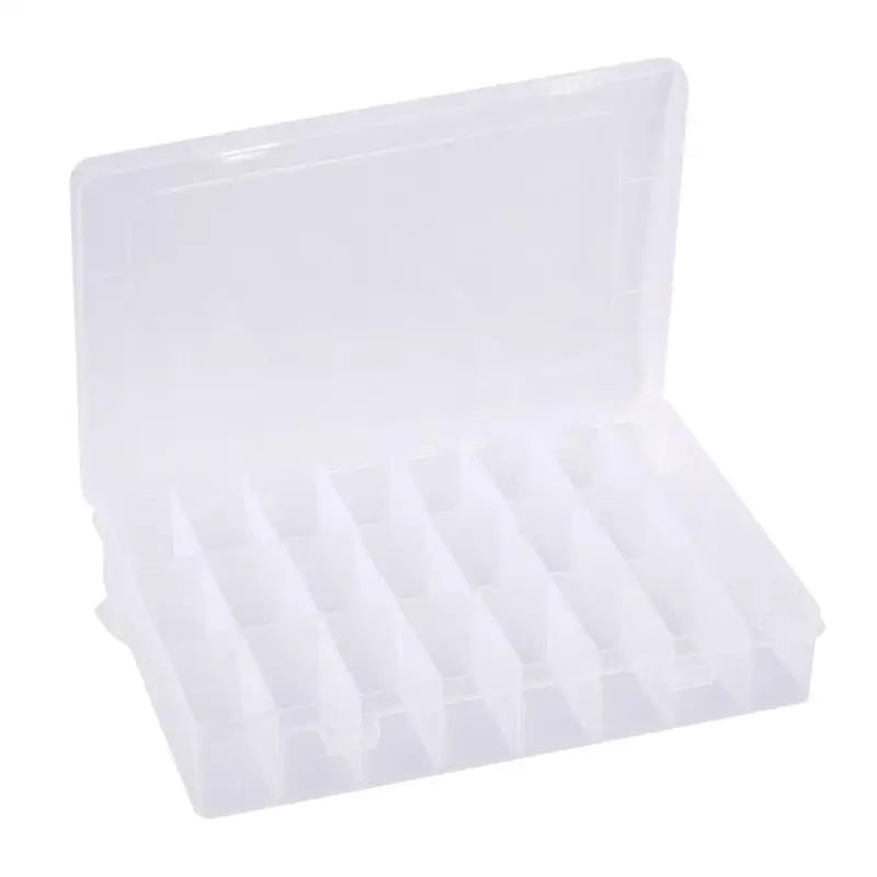 Transparent Plastic Jewelry Holder Ring Earring Organizer Box