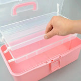 Transparent Plastic Jewelry Holder Ring Earring Organizer Box