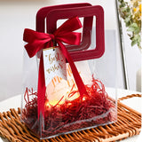 Clear Plastic PVC Bags with Handles DIY Jewelry Box Gift Tote Wedding Party