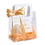 Clear Plastic PVC Bags with Handles DIY Jewelry Box Gift Tote Wedding Party