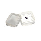 Transparent Plastic Ring Diamond Stud Earrings Pearl Jewelry Packaging Box