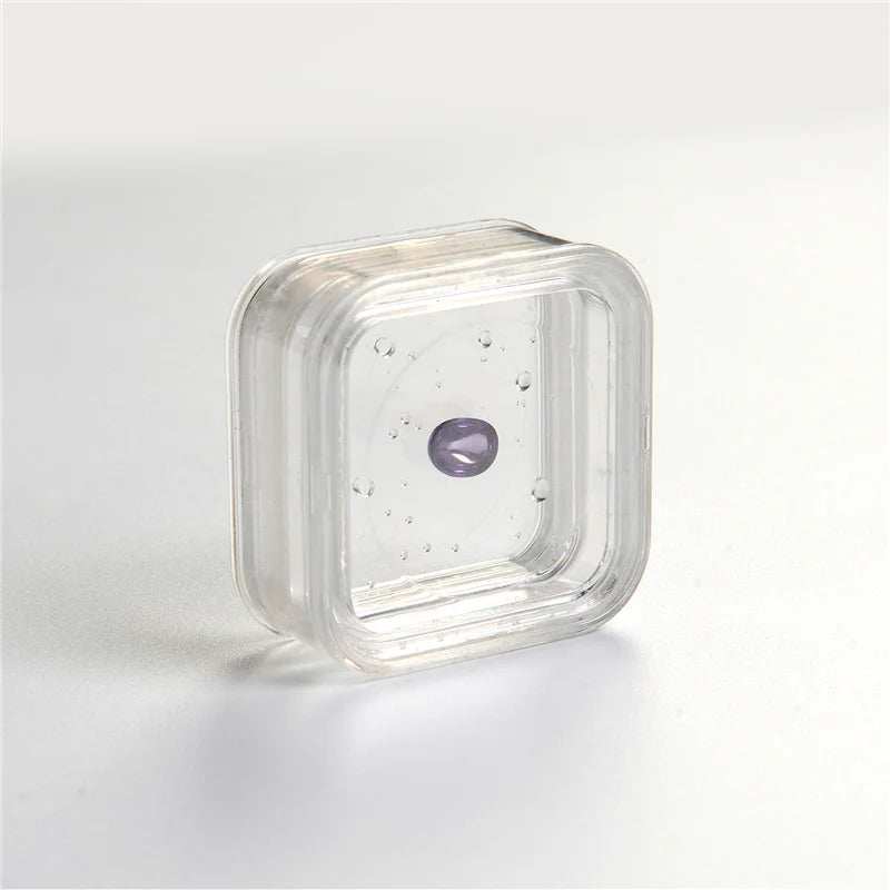 Transparent Plastic Ring Diamond Stud Earrings Pearl Jewelry Packaging Box