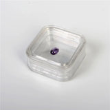 Transparent Plastic Ring Diamond Stud Earrings Pearl Jewelry Packaging Box