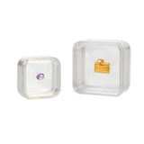 Transparent Plastic Ring Diamond Stud Earrings Pearl Jewelry Packaging Box