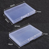 Clear Plastic Storage Box Rectangle Multipurpose Display Case