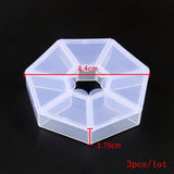 Clear Plastic Storage Box Jewelry Earring Bead Screw Holder Case Organizer