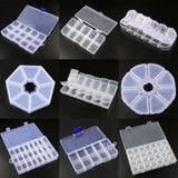 Clear Plastic Storage Box Jewelry Earring Bead Screw Holder Case Organizer