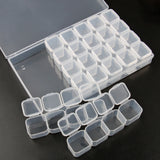 Clear Plastic Storage Box Jewelry Earring Bead Screw Holder Case Organizer