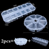 Adjustable Plastic Jewelry Storage Container