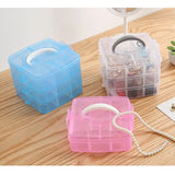 Transparent Portable Large Jewelry Organizer Removable Grids Storage Box