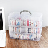 Transparent Portable Jewelry Organizer Box Storage Case Display