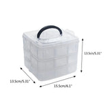 Transparent Portable Jewelry Organizer Box Storage Case Display