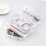Transparent Portable Jewelry Organizer Box Storage Case Display