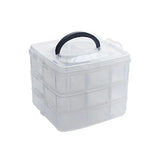 Transparent Portable Jewelry Organizer Box Storage Case Display