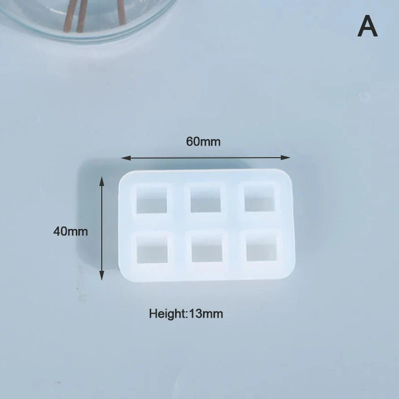 Rectangle Silicone Bead Mould Square Ball DIY Epoxy Jewelry Mold