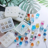 Rectangle Silicone Bead Mould Square Ball DIY Epoxy Jewelry Mold
