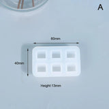 Rectangle Silicone Bead Mould Square Ball DIY Epoxy Jewelry Mold