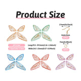 Resin Pendant Dangle Chams with Butterfly Wing Design for DIY Earrings