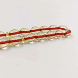 Transparent Resin Tasbih Islam Rosary Muslim Red Bracelet 33 Beads