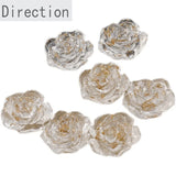 Transparent Rose Foil Resin Patch for Earrings