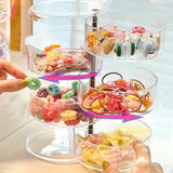 Multilayer Rotating Jewelry Box Organizer Dustproof Case