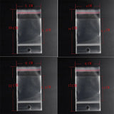 Self Sealing Adhesive OPP Bag with Hang Hole for Jewelry Display