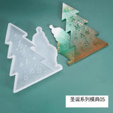 Silicone Christmas Mold Resin Craft DIY Tree Santa Ornament Epoxy Resin Molds