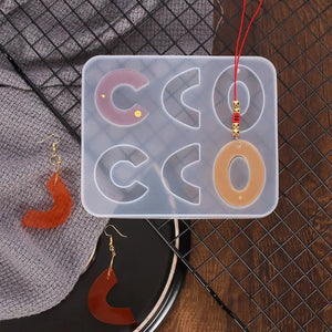 Silicone Earring Pendant Mould for DIY Jewelry Making