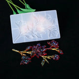 Magnolia Flower Silicone Mold for DIY Crystal Epoxy Necklace Pendant