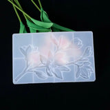 Magnolia Flower Silicone Mold for DIY Crystal Epoxy Necklace Pendant