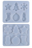 Christmas Snowman Tree Boots Bell Pendant Silicone Mold