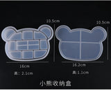 Silicone Mould Dried Flower Resin Craft DIY Butterfly Bear Storage Box Mold