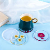 Silicone Mould Dried Flower Resin Craft DIY Coaster Mold