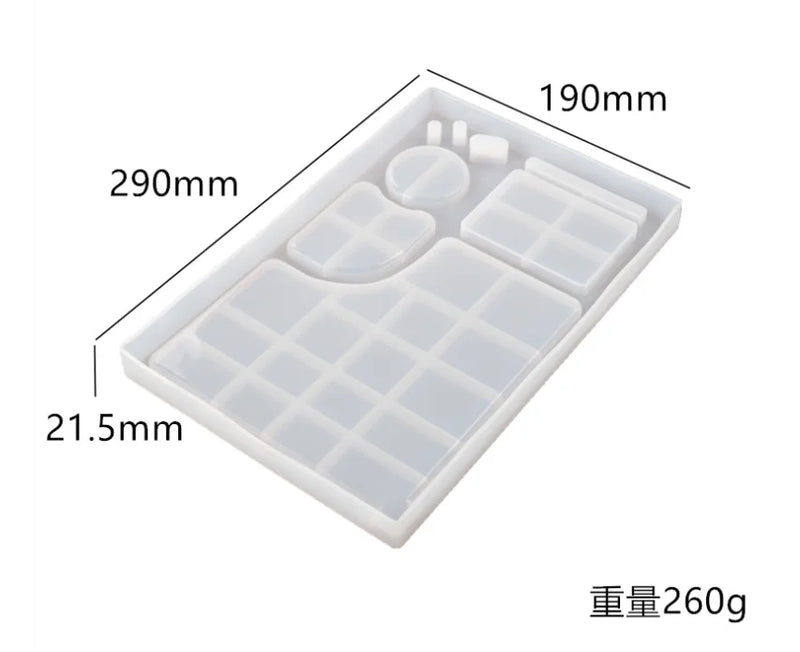 Silicone Mould Dried Flower Resin Craft Mold DIY Cigarette Makeup Tray
