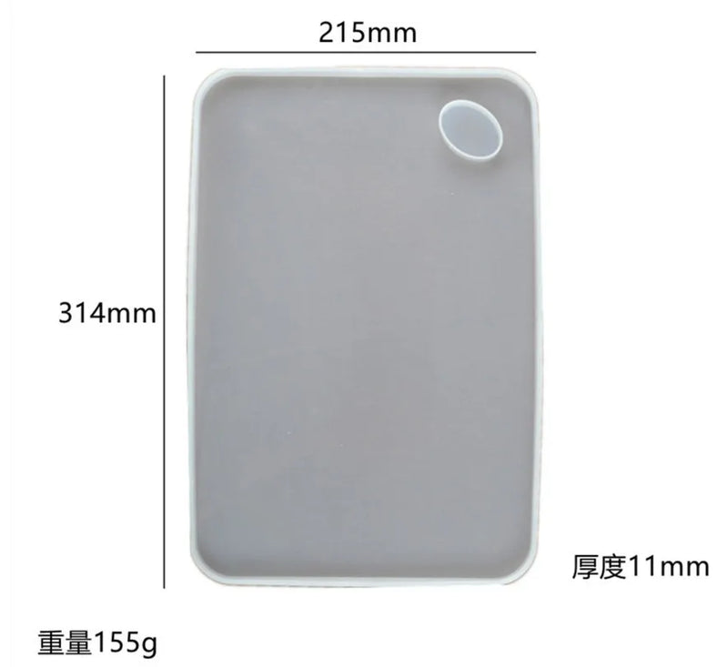 Silicone Mould Dried Flower Resin Craft DIY Geometry Graphics Dinner Plate