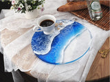 Silicone Mould Dried Flower Resin Craft DIY Geometry Graphics Dinner Plate