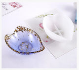 Heart-shaped Leaf Dish Storage Mold Resin Molds for Jewelry