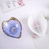 Heart-shaped Leaf Dish Storage Mold Resin Molds for Jewelry