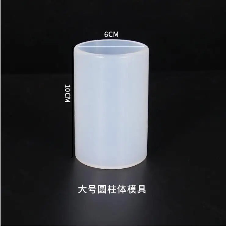 Transparent Silicone Mould Dried Flower Resin Craft Large Cylinder Mold